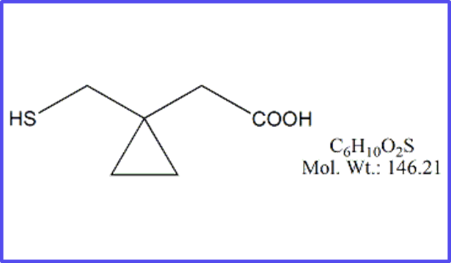Montelukast Mercapto Acid Impurity / 3-(Mercaptomethyl)cyclopropane acetic acid